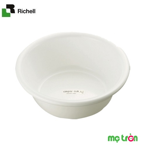 Chậu nhựa kháng khuẩn 4L Richell gồm 3 màu trắng, xanh lơ, hồng