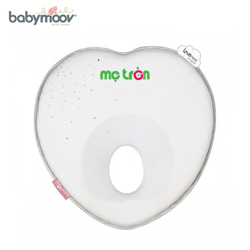 Gối chống bẹt đầu Lovenest Babymoov  - 4 màu trắng, xanh lơ, xám, đỏ