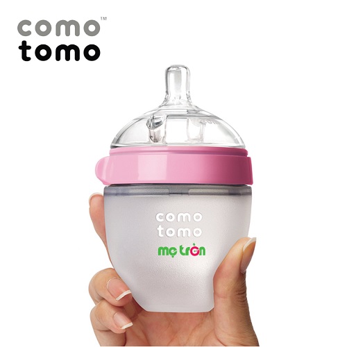 Bình sữa Comotomo 150ml làm từ silicone cao cấp (màu hồng - CT00012)