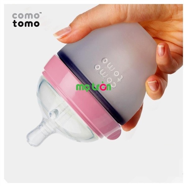 Bình sữa Comotomo 150ml làm từ silicone cao cấp (màu hồng - CT00012)