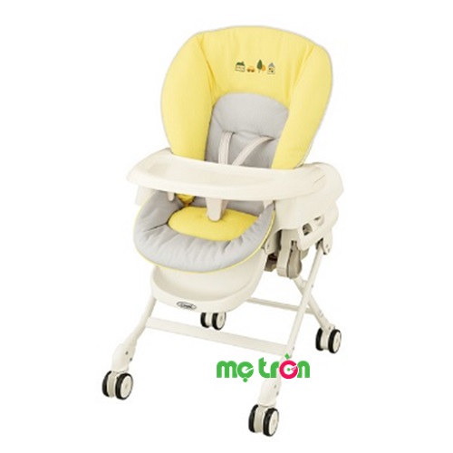 Ghế nôi đa năng rung tự động Nemulila Combi màu vàng ghi