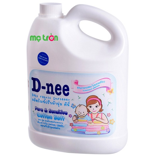 Nước xả mềm vải Dnee 3000ml màu trắng dành cho cả gia đình