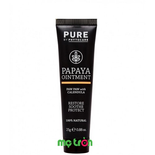 Kem đa năng pure Papaya Ointment 25 gr cho gia đình mang đến nhiều công dụng như làm dịu mẩn ngứa do hăm tã ở trẻ, có tác dụng trị nứt đầu ti ở phụ nữ sau sinh, chữa lành các vết thương bỏng hay cháy nắng, các vết cắt hay vết thương hở nhỏ và hỗ trợ giảm triệu chứng viêm da cơ địa gây ra.