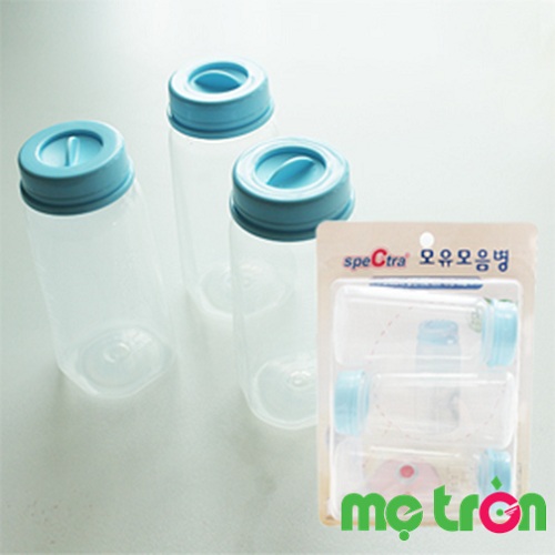 <p>Bộ 3 bình trữ sữa cổ nhỏ Spectra Hàn Quốc 150ml</p>