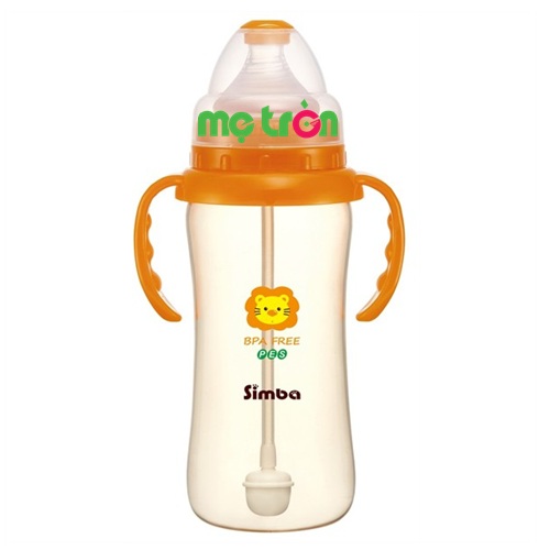 Bình sữa Simba 360ml nhựa PES S6883 hình hồ lô tiện lợi và an toàn là dòng sản phẩm chất lượng cao cấp của thương hiệu Simba. Sản phẩm được làm từ chất liệu nhựa PES cao cấp, hoàn toàn không chứa BPA gây hại cho sức khỏe của bé. Phần cổ bình được thiết kế rộng giúp mẹ pha sữa và cọ rửa vệ sinh bình dễ dàng.