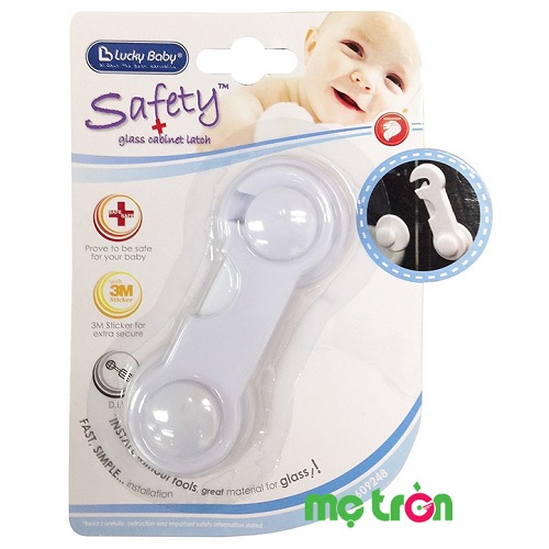 Khóa hộc tủ bằng nhựa Lucky Baby 609248 chắc chắn tiện dụng