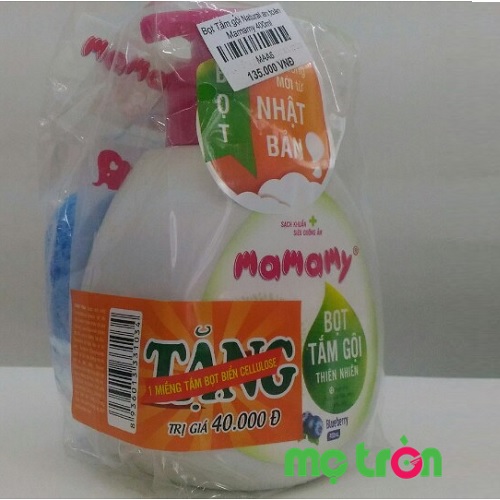 Bọt tắm gội thiên nhiên cho bé hương hoa Mamamy 400ml