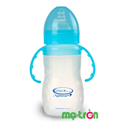 - Bình sữa Silicone Gluck X-DY240 có tay cầm cho bé được làm từ chất liệu silicone và PPSU cao cấp, không BPA an toàn.
- Núm ti được thiết kế mô phỏng theo ti tự nhiên của mẹ
- Bình cổ rộng chống sặc và dễ dàng vệ sinh

