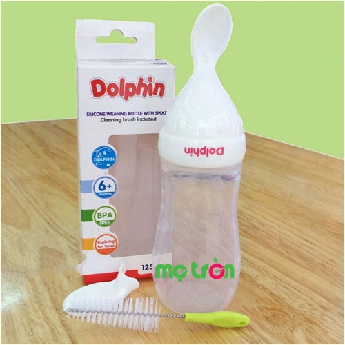 - Bình tập ăn Silicon Dolphin 200ml làm từ chất liệu nhựa cao cấp.
- Sản phẩm đi kèm nắp đậy tiện lợi.
- Có khả năng chịu nhiệt tốt.
