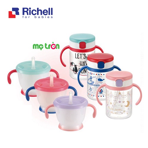 - Bộ cốc ống hút Richell RC41043 làm từ chất liệu nhựa và silicone cao cấp.
- Thiết kế tay cầm tiện lợi.
- Lòng cốc láng mịn dễ chùi rửa.
