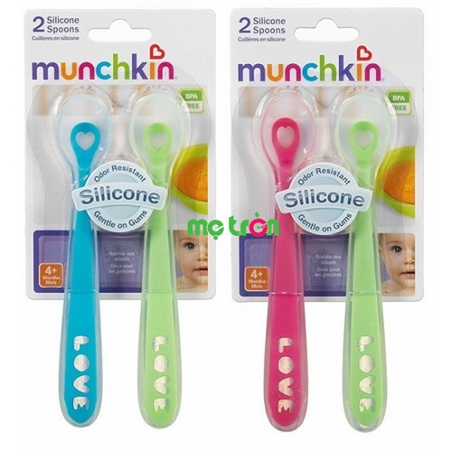 Bộ thìa silicone 2 chiếc Munchkin 27106