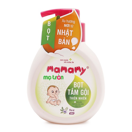 <p>- Bọt tắm gội thiên nhiên cho bé hương hoa Mamamy 400ml chiết xuất từ các thành phần tự nhiên</p>
<p>- Có tác dụng làm sạch rất hiệu quả</p>
<p>- Không gây kích ứng da bé.</p>