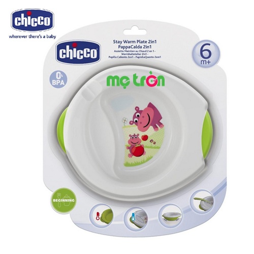 <p>- Đĩa giữ nhiệt Chicco 6M+ 113905 làm từ chất liệu nhựa cao cấp.</p>
<p>- Thiết kế chia ngăn phân loại thức ăn cho bé.</p>
<p>- Đĩa được thiết kế 2 lớp tiện lợi.</p>
