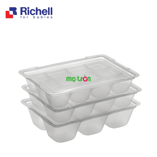 - Khay trữ đông thức ăn 2 chiếc Richell làm từ chất liệu nhựa cao cấp.
- Sản phẩm gồm 2 khay tiện lợi.
- Có nắp đậy vệ sinh.
