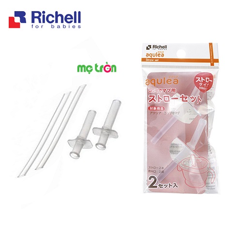 Ống hút thay thế cho cốc tập uống 3 giai đoạn Richell RC41080 (2 cái)