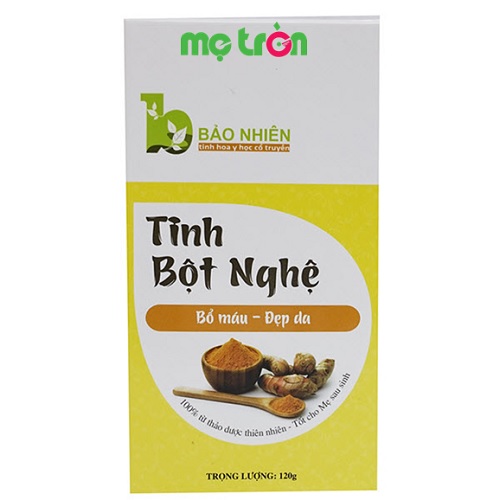 Tinh bột nghệ Bảo Nhiên bổ máu, đẹp da cho mẹ