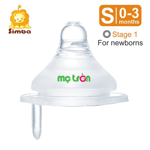 - Ty thay chống đầy hơi siêu mềm Simba (S, M, L) làm từ silicone cao cấp an toàn.
- Thiết kế dòng chảy tròn giúp bé bú không bị sặc và mau no.
- Núm ty có lỗ thông khí chống đầy hơi.
