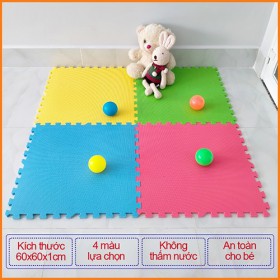 Thảm xốp cho bé 60x60 - Dày 1cm- Hàng Việt Nam Chất Lượng Cao